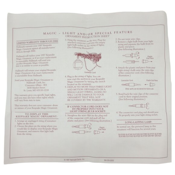 Hallmark Keepsake Ornament Decorator Taz Looney Toons Magic Light Motion 1997 - Picture 12 of 16